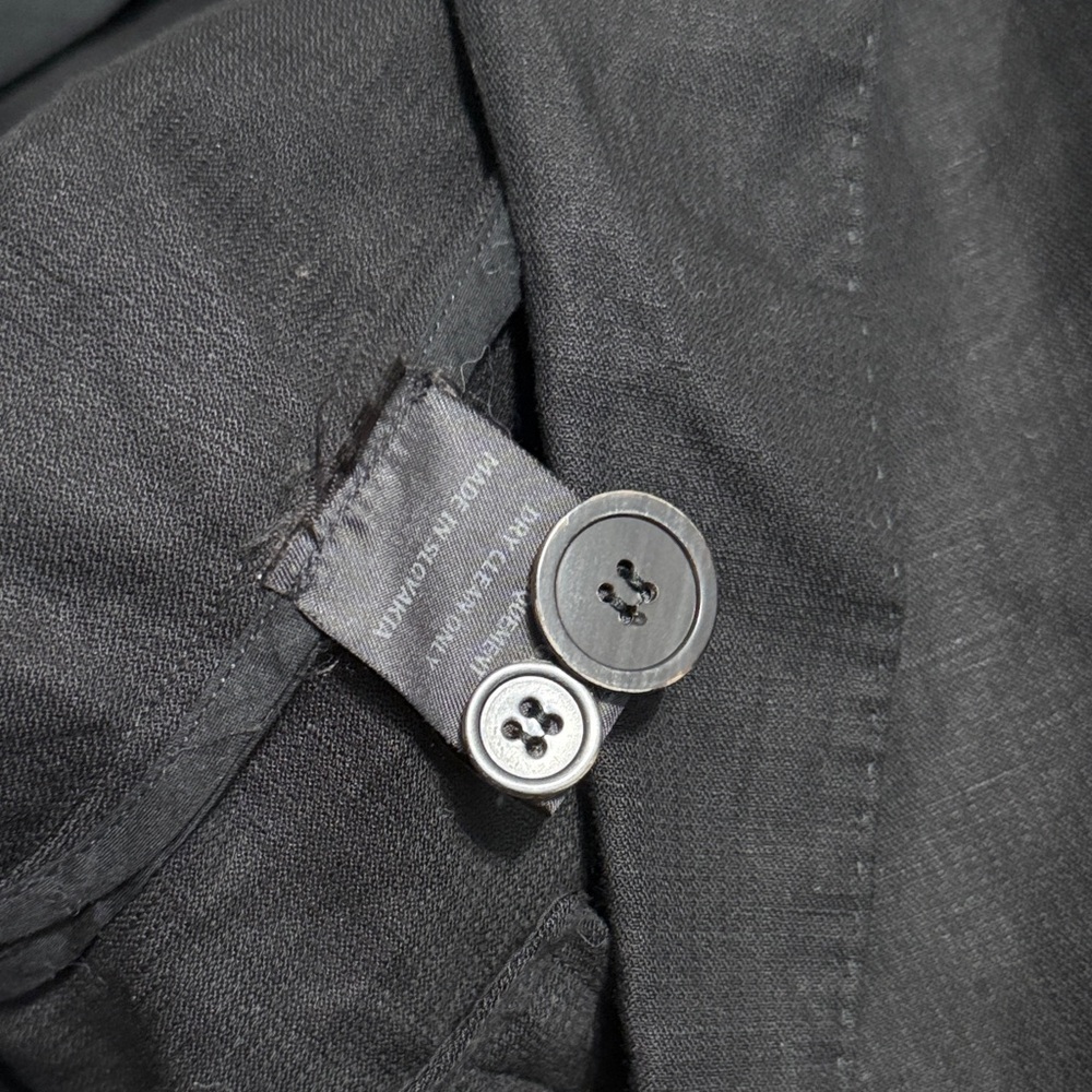 💙💖 Isabel Marant Black Linen Blend Blazer‎ Minimalist Old Money Quiet Luxury - Picture 5 of 8